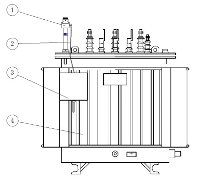 IB-YKTCF-OL/OP transformer temperature controller detail and installation components